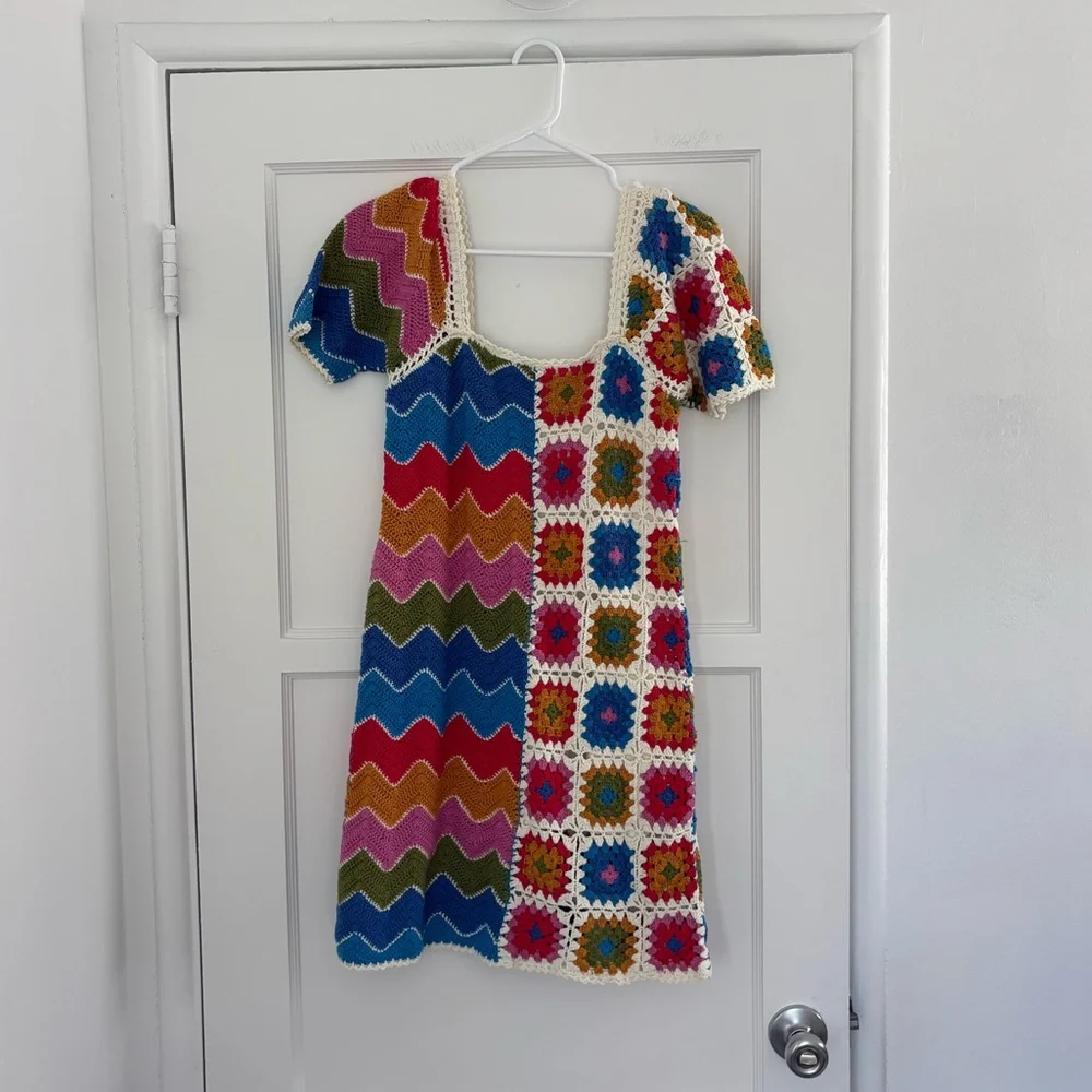 Farm Rio Crochet Knit Dress - Picture 3 of 3